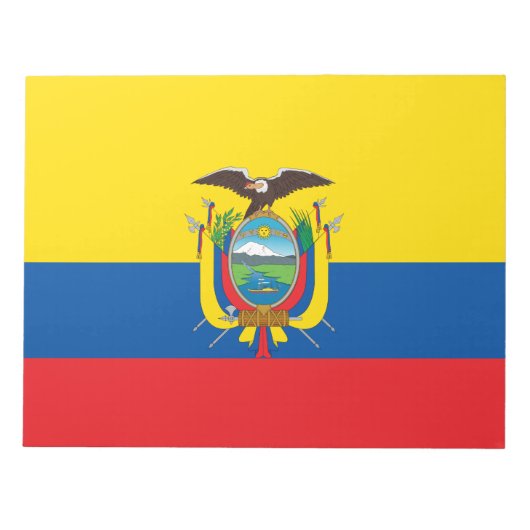 Vlag van Ecuador Notitieblok (Voorkant)