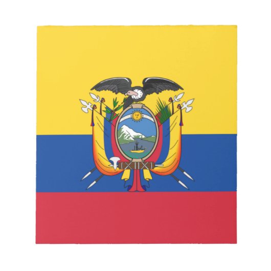 Vlag van Ecuador Notitieblok (Voorkant)