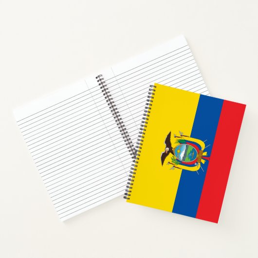 Vlag van Ecuador Notitieboek (Binnen)