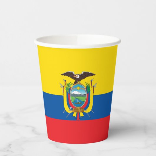 Vlag van Ecuador Papieren Bekers (Links)