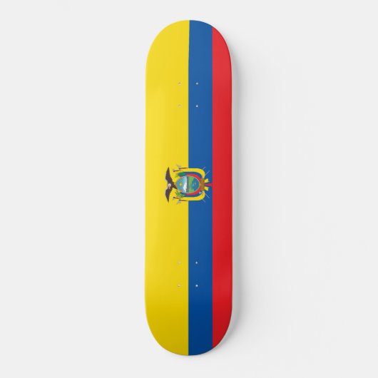 Vlag van Ecuador Persoonlijk Skateboard (Voorkant)