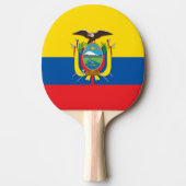 Vlag van Ecuador Ping Pong Paddle Tafeltennisbatje (Voorkant)