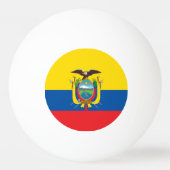 Vlag van Ecuador Pingpongbal (Achterkant)