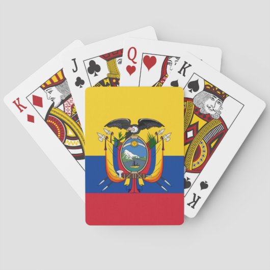 Vlag van Ecuador Pokerkaarten (Achterkant)