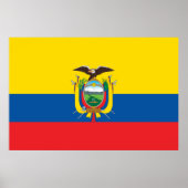 Vlag van Ecuador Poster (Voorkant)