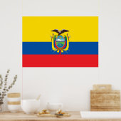Vlag van Ecuador Poster (Keuken)
