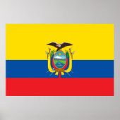 Vlag van Ecuador Poster (Voorkant)