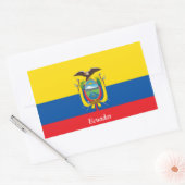 Vlag van Ecuador Rechthoekige Sticker (Envelop)