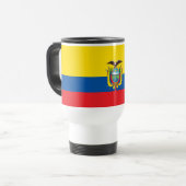 Vlag van Ecuador Reisbeker (Voorkant links)