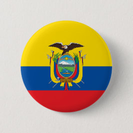 Vlag van Ecuador Ronde Button 5,7 Cm