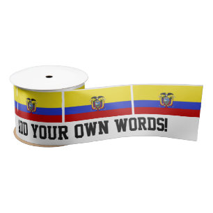 Vlag van Ecuador Satijnen Lint