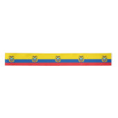 Vlag van Ecuador Satijnen Lint (Voorkant)