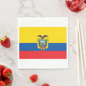 Vlag van Ecuador Servet (Insitu)