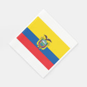 Vlag van Ecuador Servet (Hoek)