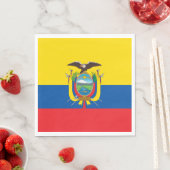 Vlag van Ecuador Servet (Insitu)
