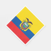 Vlag van Ecuador Servet (Hoek)