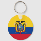 Vlag van Ecuador Sleutelhanger (Voorkant)