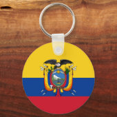 Vlag van Ecuador Sleutelhanger (Voorkant)