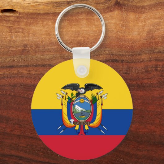 Vlag van Ecuador Sleutelhanger (Voorkant)