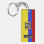 Vlag van Ecuador Sleutelhanger (Voorkant Links)
