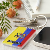 Vlag van Ecuador Sleutelhanger (Voorkant Rechts)