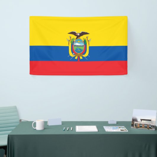 Vlag van Ecuador Spandoek (Beurs)