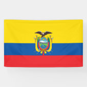 Vlag van Ecuador Spandoek (Horizontaal)