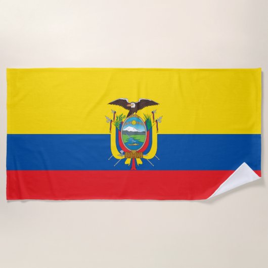Vlag van Ecuador Strandlaken (Voorkant)
