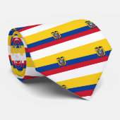 Vlag van Ecuador Stropdas (Opgerold)