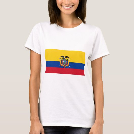 Vlag van Ecuador T-shirt (Voorkant)
