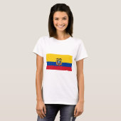 Vlag van Ecuador T-shirt (Voorkant volledig)