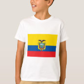 Vlag van Ecuador T-shirt (Voorkant)