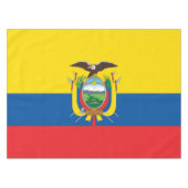 Vlag van Ecuador Tafelkleed (Voorkant (Horizontaal))