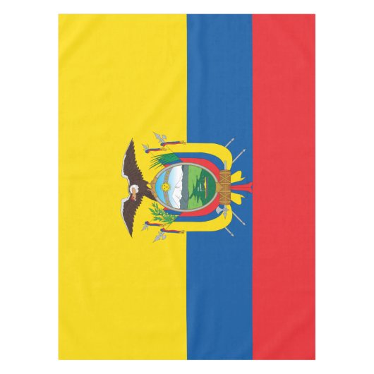 Vlag van Ecuador Tafelkleed (Voorkant)