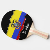 Vlag van Ecuador Tafeltennisbatje (Zijkant)