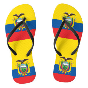 Vlag van Ecuador Teenslippers