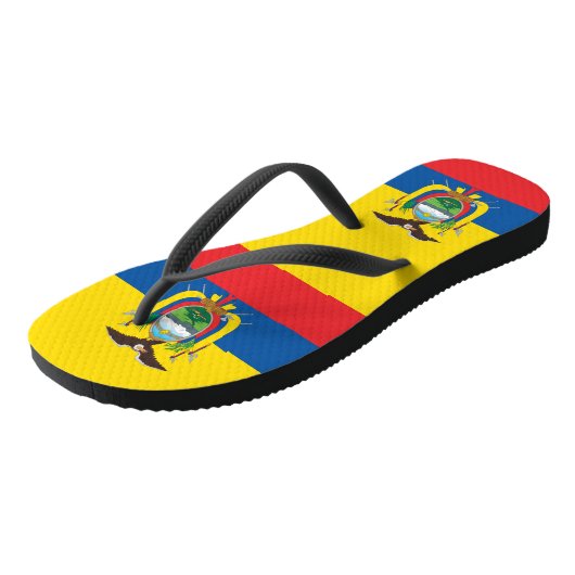 Vlag van Ecuador Teenslippers (Schuin)