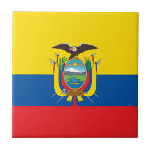 Vlag van Ecuador Tegeltje