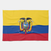 Vlag van Ecuador Theedoek (Horizontaal)