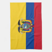 Vlag van Ecuador Theedoek (Verticaal)