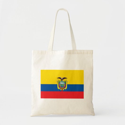 Vlag van Ecuador Tote Bag (Voorkant)