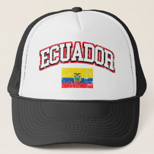  vlag van Ecuador Trucker Pet