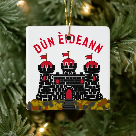 Vlag van Edinburgh - SCHOTLAND Keramisch Ornament (Boom)