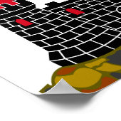 Vlag van Edinburgh - SCOTLAND Poster (Hoek)