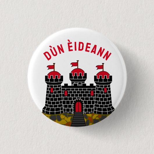 Vlag van Edinburgh - SCOTLAND Ronde Button 3,2 Cm (Voorkant)
