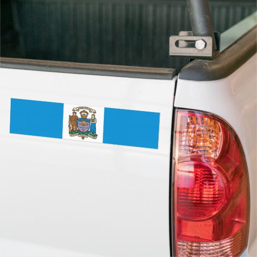 Vlag van Edmonton (Alberta, Canada) Bumpersticker (Op Truck)