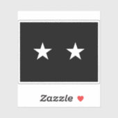 Vlag van een brigadegeneraal van de Amerikaanse Sp Sticker (Vel)