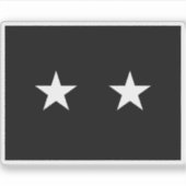 Vlag van een brigadegeneraal van de Amerikaanse Sp Sticker (Voorkant)