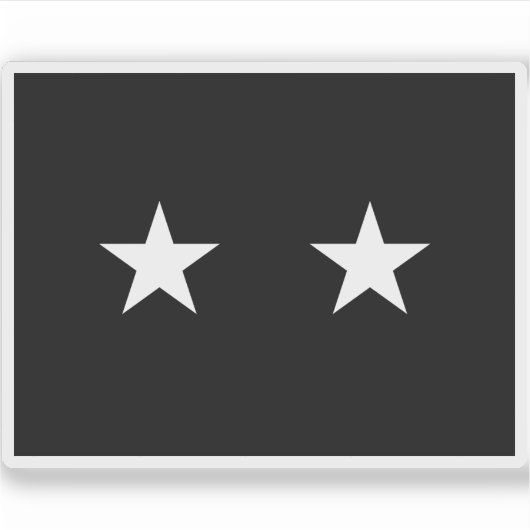 Vlag van een brigadegeneraal van de Amerikaanse Sp Sticker (Voorkant)