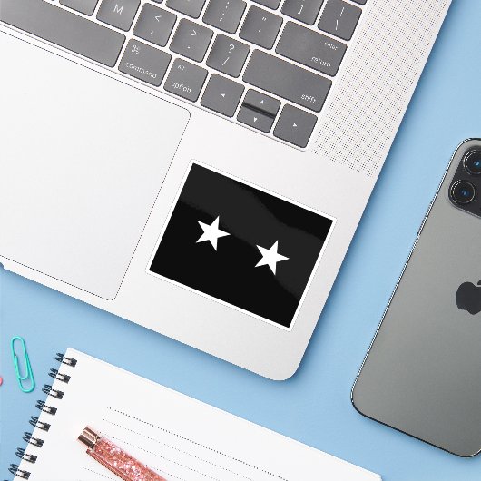 Vlag van een brigadegeneraal van de Amerikaanse Sp Sticker (Laptop met iPhone)